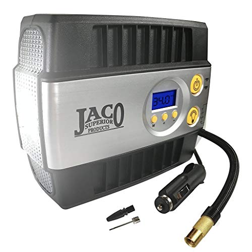 JACO SmartPro Digital Tire Inflator - 100 PSI (12V) | Advanced Portable Air Compressor Tire Pump