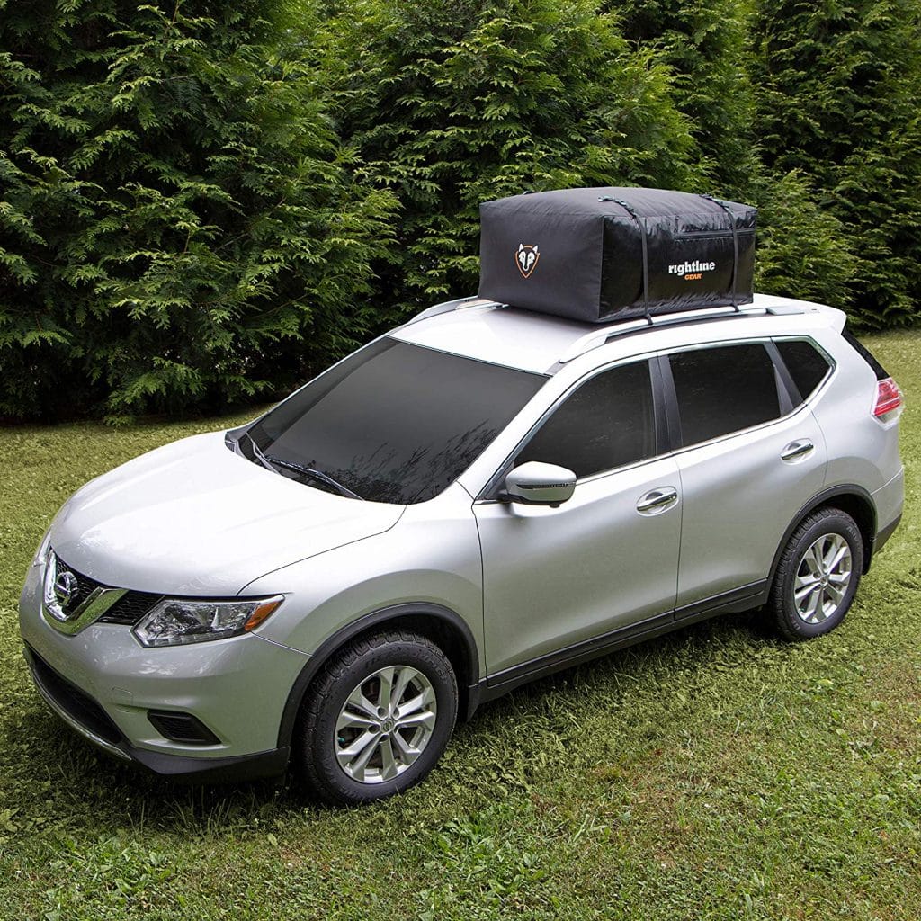 with Side Rails Cross Bars or No Rack RoofBag Rooftop Cargo Carrier Includes Heavy Duty Straps|2 Yr Warranty Fits All Cars Made in USA 100/% Waterproof-Premium Triple Seal for Maximum Protection