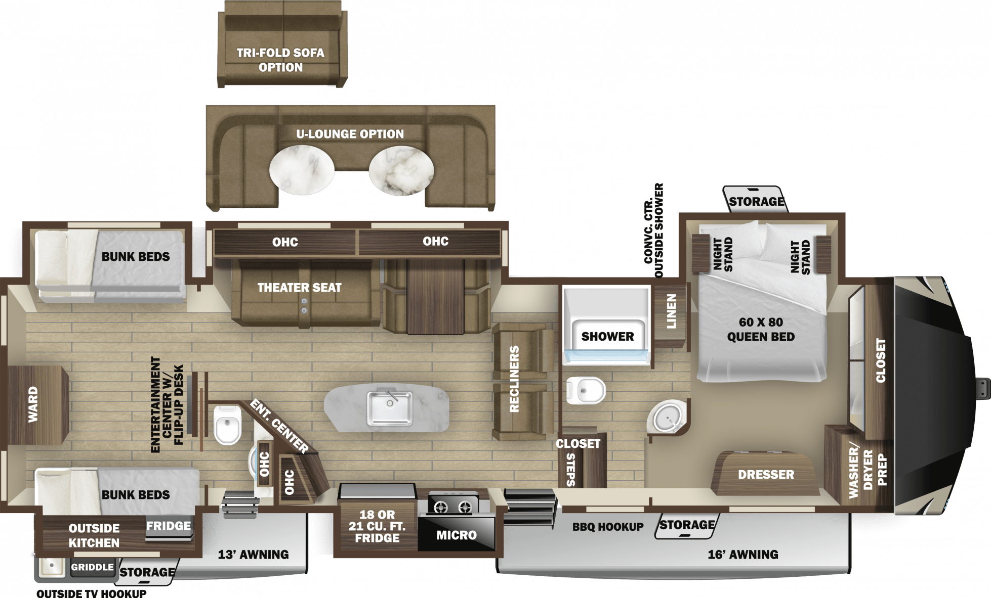 5th Wheel Bunkhouse The Best Options for Sleeping Space