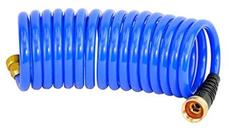 Best Overall RV Water Hose: HoseCoil 3/8 inch Self Coiling RV Water Hose