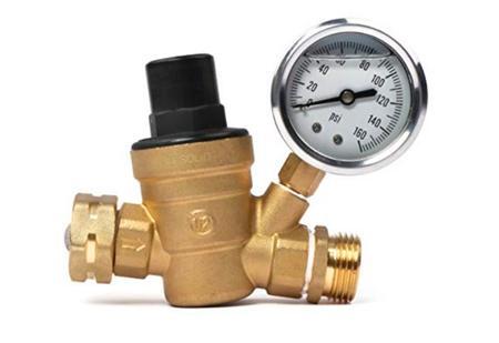 Best Overall & Best RV Adjustable Water Pressure Regulator: U.S. Solid Water Regulator Valve