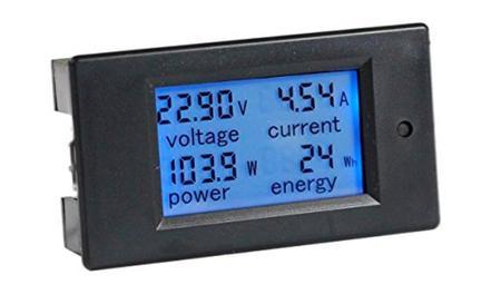 Best Overall RV Monitor Panel: bayite LCD Display Digital Current Voltage Power Energy Meter