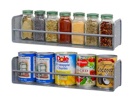 2 Pack – Simple Houseware Wall Mounted Spice Rack