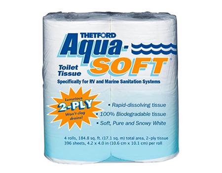 Aqua-Soft Toilet Tissue - Toilet Paper for RV and Marine