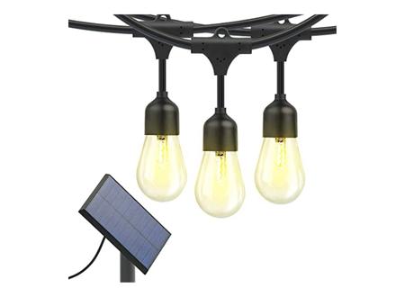 Brightech Ambience Pro - Waterproof, Solar Powered Outdoor String Lights