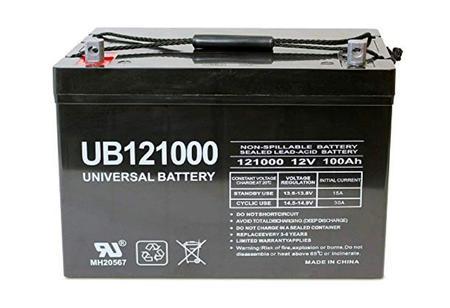Best 12-Volt RV Battery:  Universal 12v 100AH Deep Cycle AGM Battery