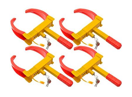 TMS 4-pcs of Wheel Lock Clamp Boot Tire Claw