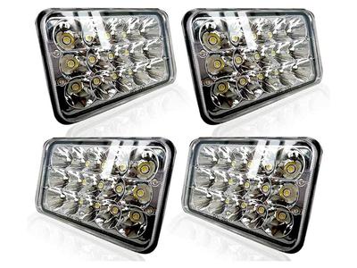 5. TURBOSII DOT Approved 4X6 LED Headlights