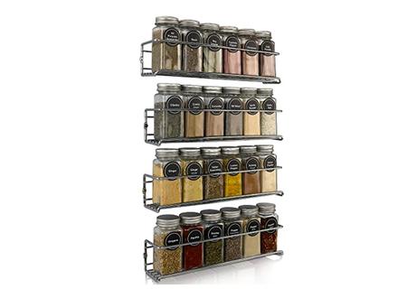 Zicoto Gorgeous Spice Rack Organizer for Cabinet or Wall Mount