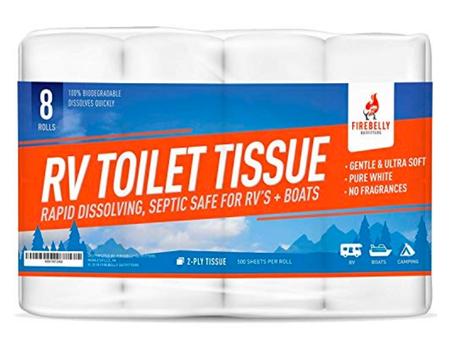 Firebelly Outfitters RV Toilet Paper, Septic Tank Safe