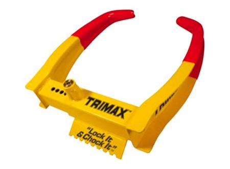 Best Heavy-Duty Trailer Wheel Lock: Trimax Deluxe Universal Wheel Chock Lock