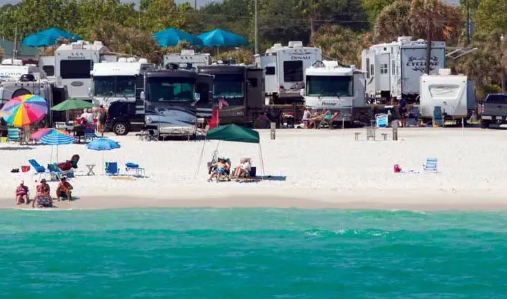 camp gulf beachfront rv park in florida
