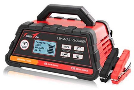 Best 3 Stage Battery Charger Deep Cycle: TowerTop 2/8/15A 12V