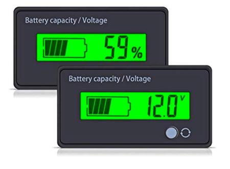 Best 12 Volt Battery Monitor for RV: utipower Multifunctional 12V LCD Monitor