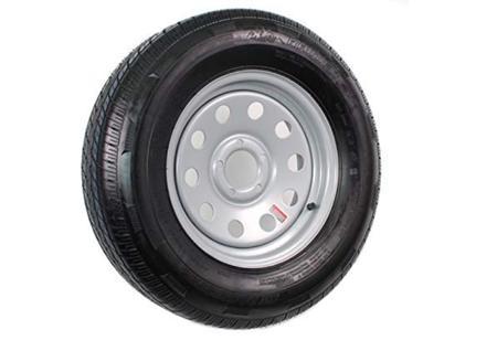 Wheels Express 15’’ Silver Mod Trailer Wheel with Radial ST305/75R15 Trailer Tire Mounted