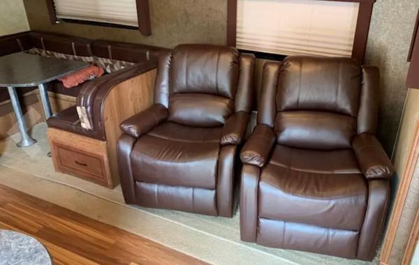 You can beat lazing in your RV Recliner after a day hiking