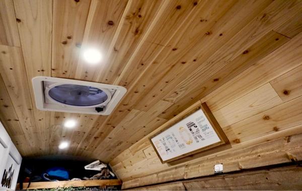 wood is a great material for RV ceilings